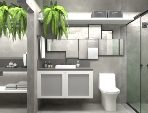 PROJETO DE INTERIORES – BANHEIROS/LAVANDERIA – CASA EM CONDOMÍNIO – IGARAPÉ – MG